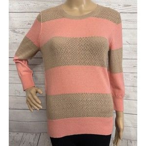 Anthropologie Moth Sweater Wide Striped Thin Knit